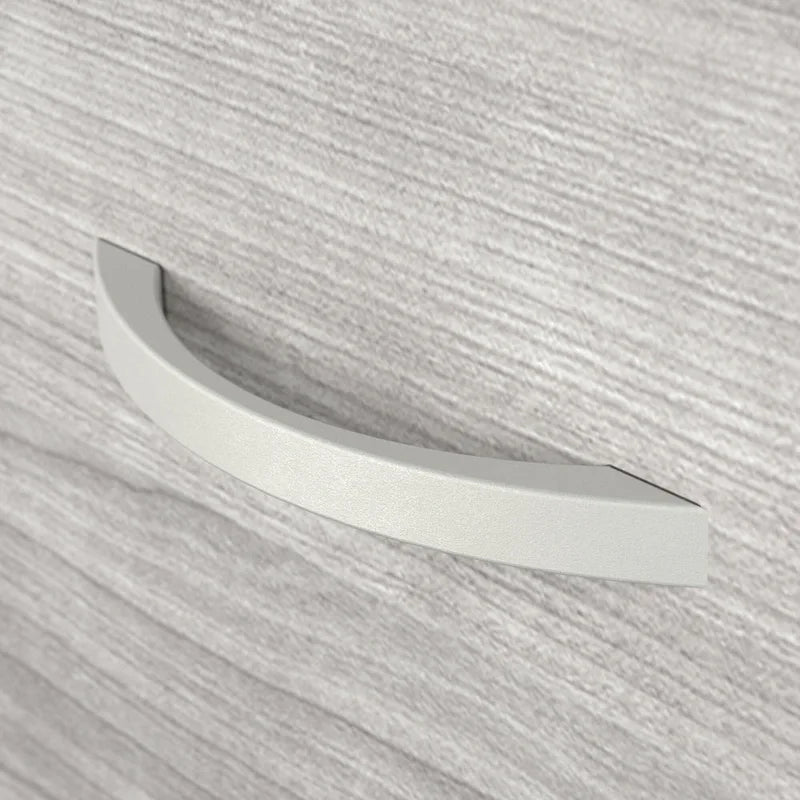 Armoire de bureau avec tiroirs Étagères Gris Orage Blanc Platine