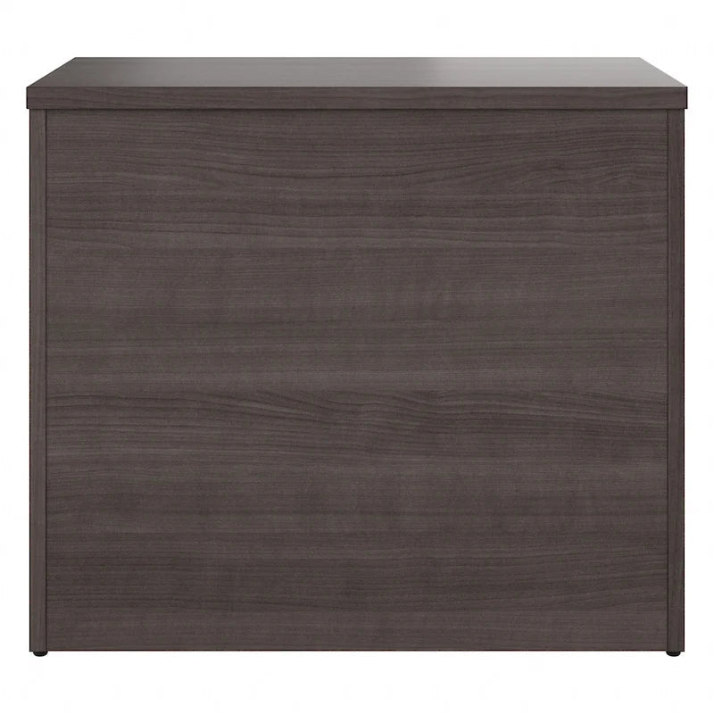 Armoire de bureau avec tiroirs Étagères Gris Orage Blanc Platine