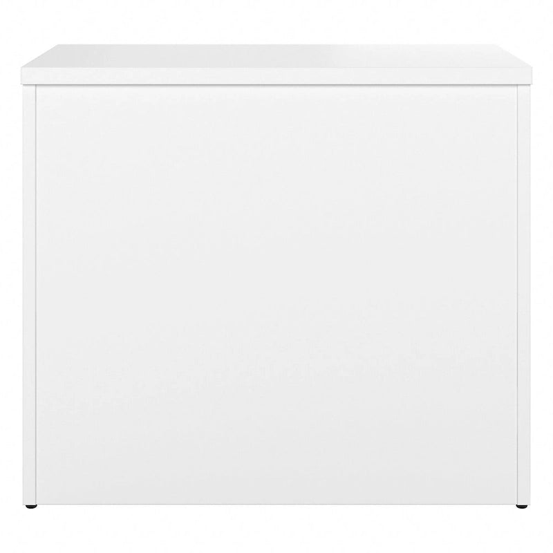 Armoire de bureau avec tiroirs Étagères Gris Orage Blanc Platine