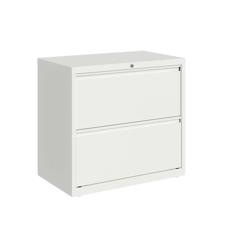 Classeur latéral en acier à 2 tiroirs avec serrure Beige Noir Gris Blanc