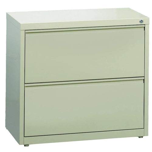 Classeur latéral en acier à 2 tiroirs avec serrure Beige Noir Gris Blanc