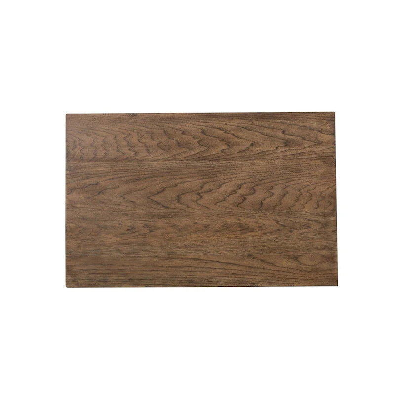 Classeur latéral marron Weather Beaten Bark Finish à tiroirs verrouillables