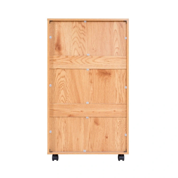 Armoire de rangement à roulettes en bois à 7 tiroirs avec roulettes lisses