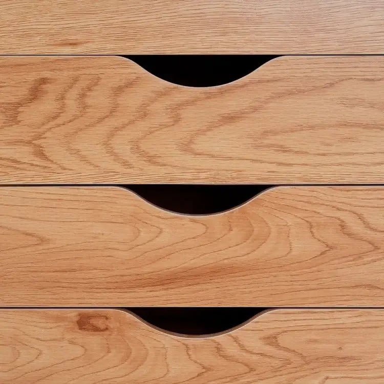 Armoire de rangement à roulettes en bois à 7 tiroirs avec roulettes lisses