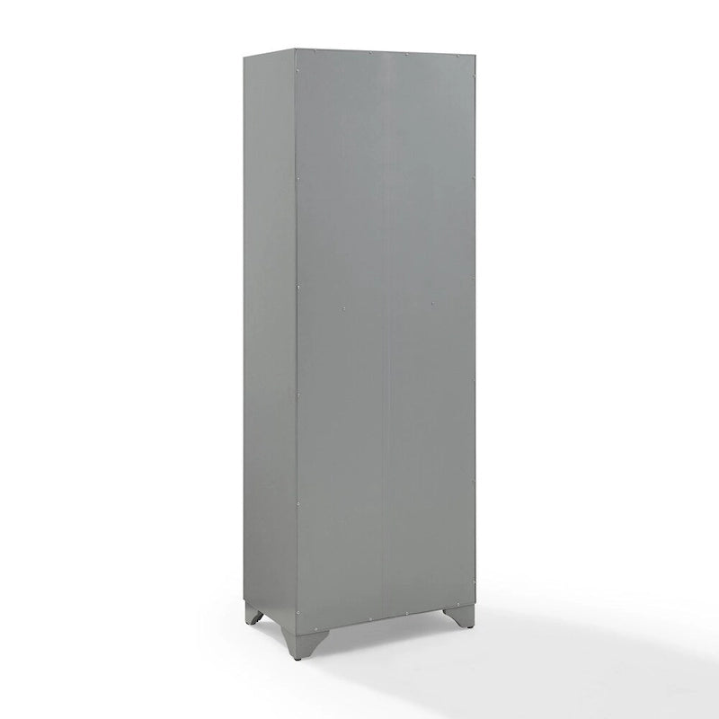 Armoire de cuisine indépendante gris vieilli avec tiroir et étagères réglables