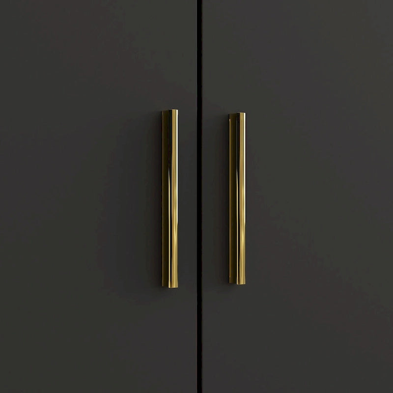 Grande armoire de rangement blanche à 4 portes avec étagères réglables
