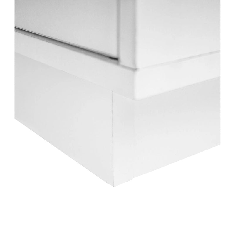Meuble de rangement avec portes vitrées arquées Étagère réglable Poignées dorées Noir Blanc