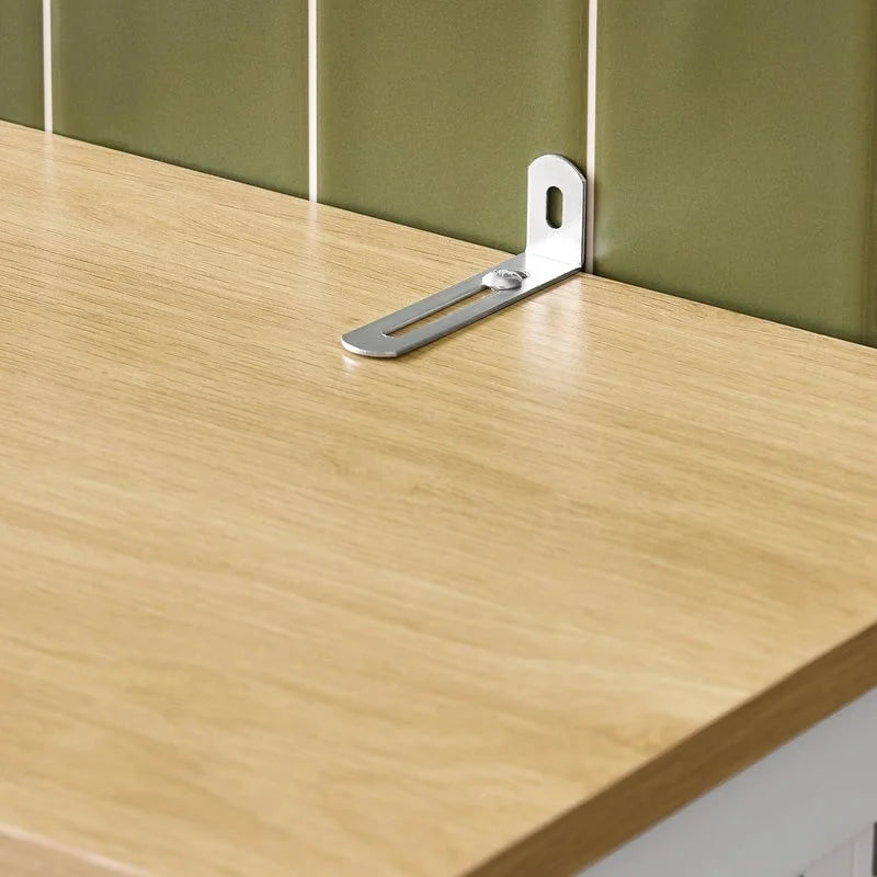 Meuble de rangement haut de salle de bain avec portes à lattes, tiroir et étagère ouverte blanc