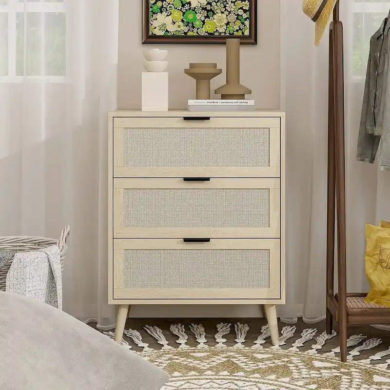 3 Drawers Morden Cabinet Night Stand for Bedroom, Living Room - N/A